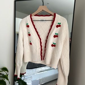 Cider cherry cardigan